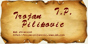 Trojan Pilipović vizit kartica